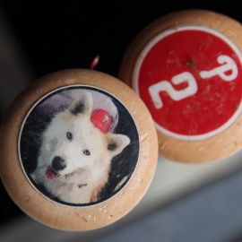 J.P. Crawford's good dog baseball bat