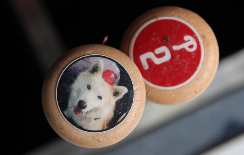 J.P. Crawford's good dog baseball bat