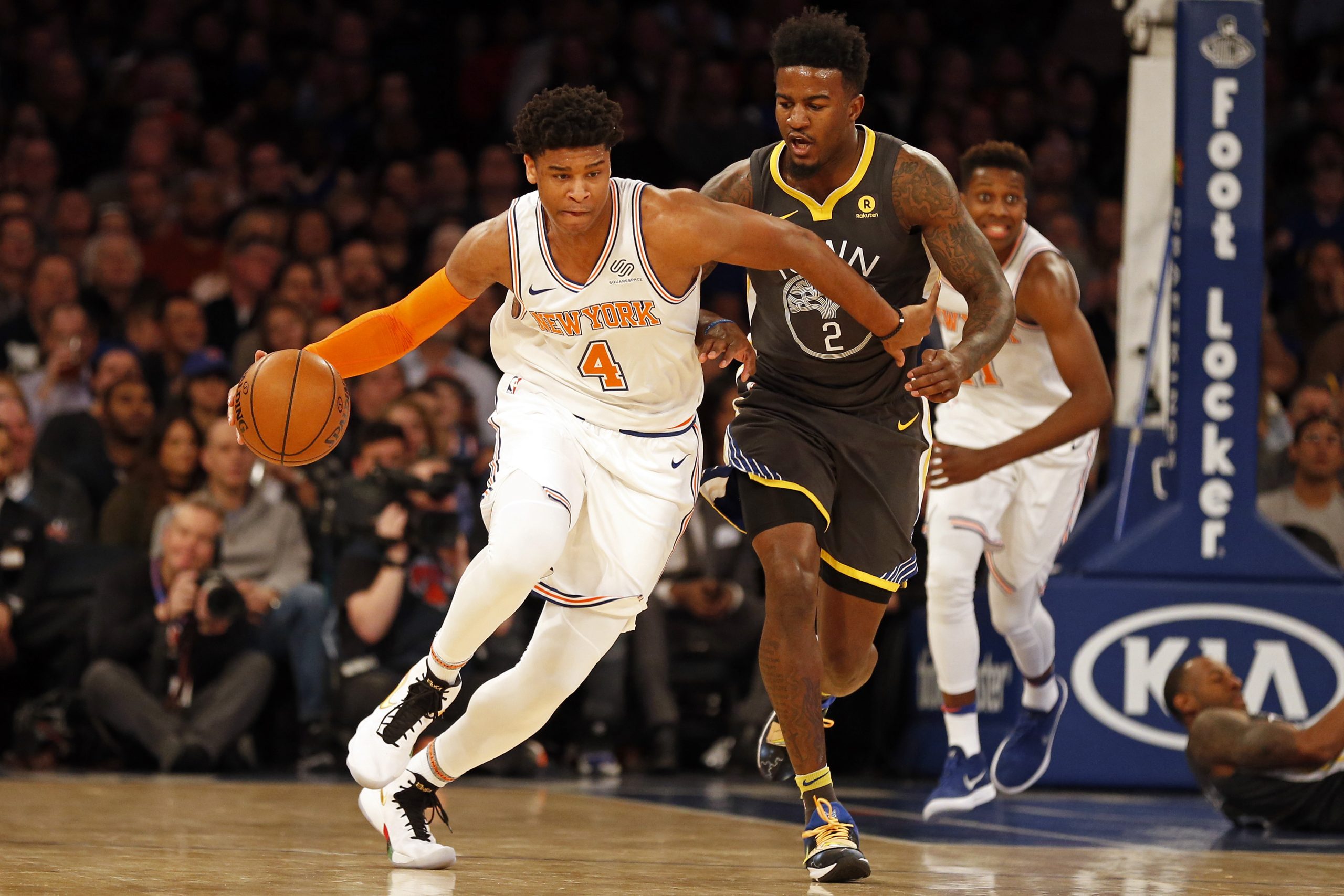 NBA: Golden State Warriors at New York Knicks