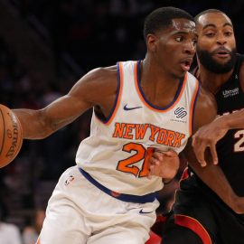NBA: Miami Heat at New York Knicks