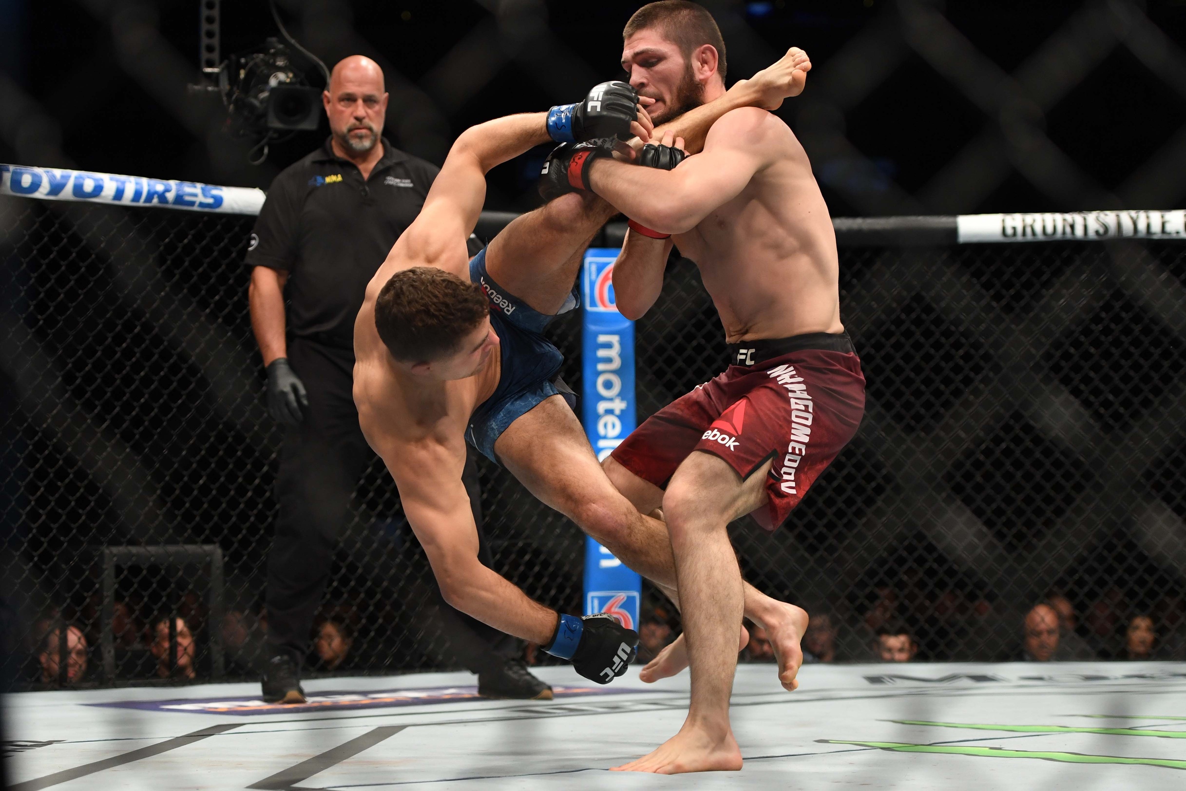 khabib nurmagomedov wrestles al iaquinta