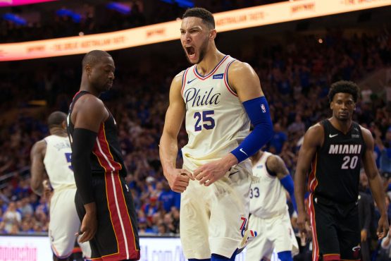 NBA: Playoffs-Miami Heat at Philadelphia 76ers