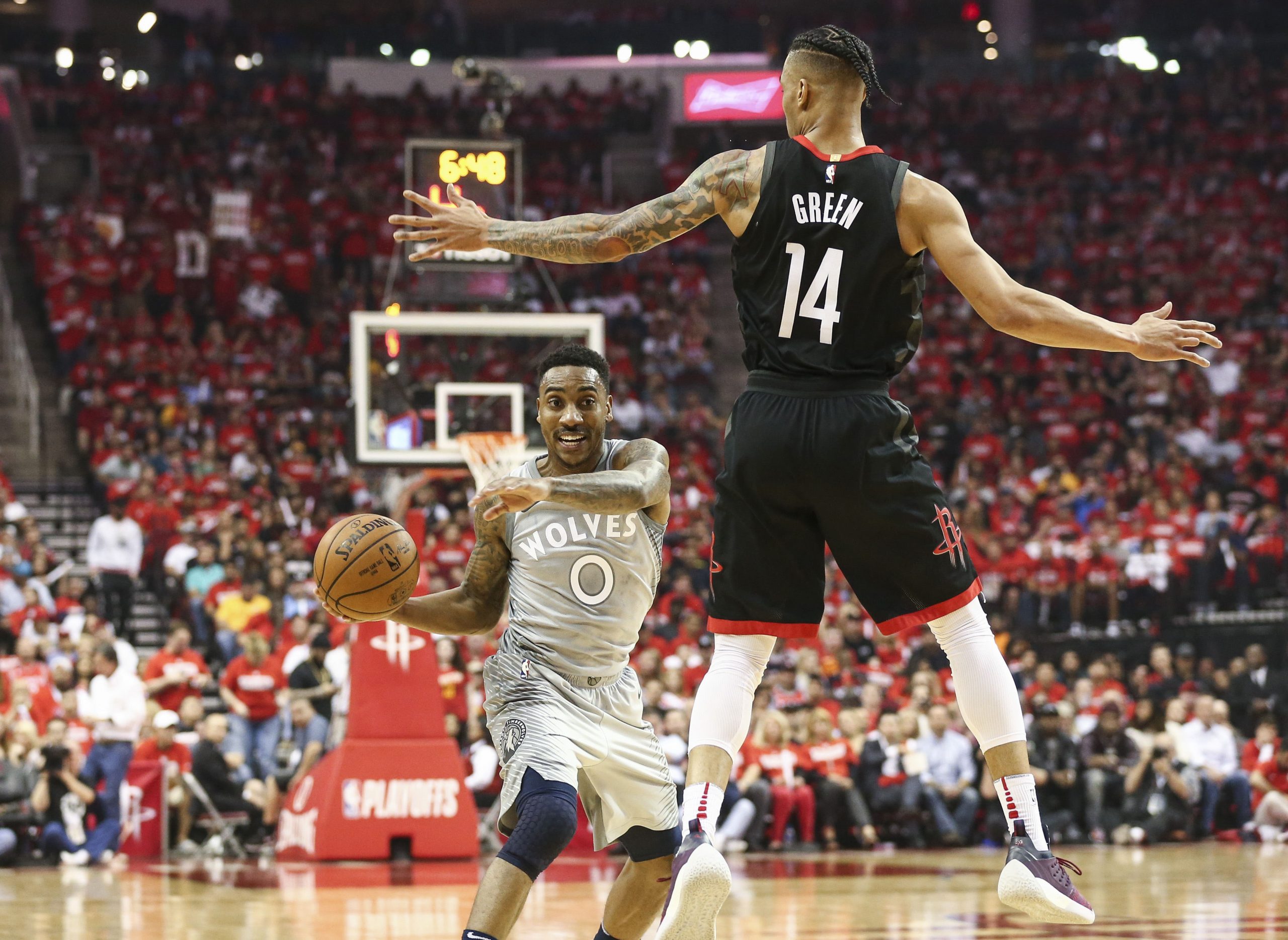NBA: Playoffs-Minnesota Timberwolves at Houston Rockets