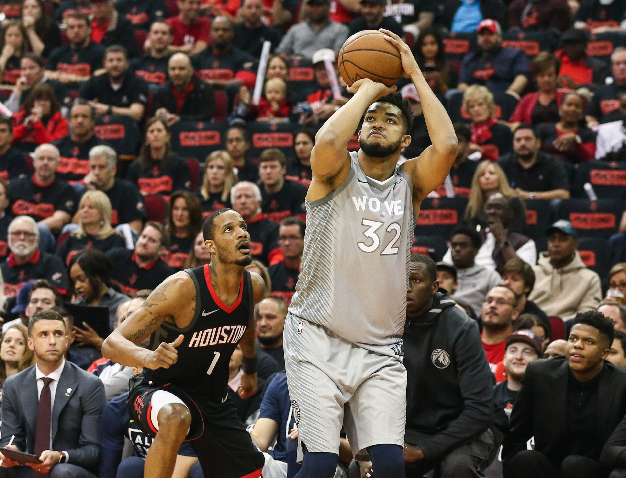 NBA: Playoffs-Minnesota Timberwolves at Houston Rockets