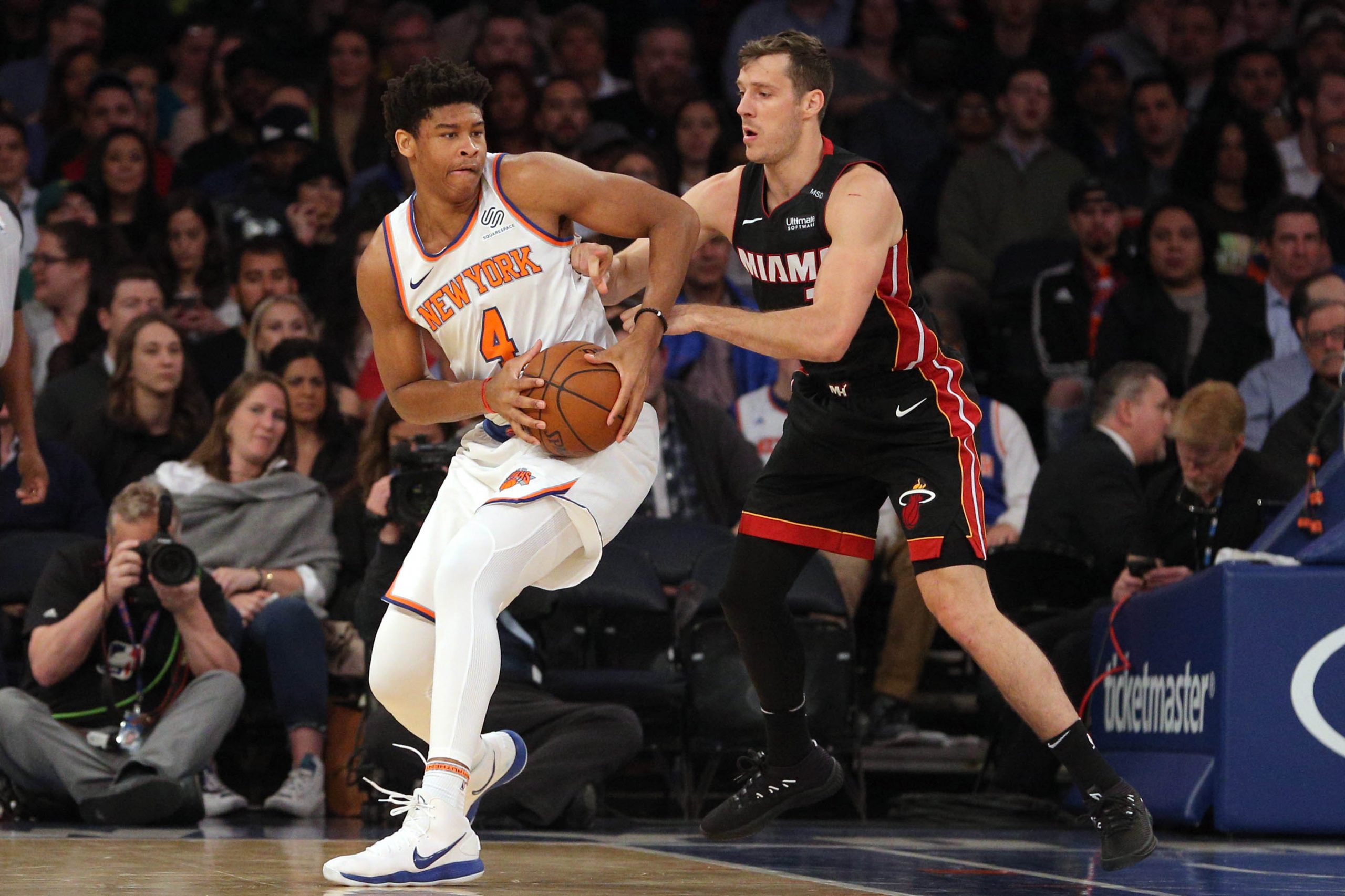 NBA: Miami Heat at New York Knicks