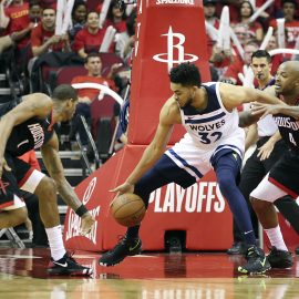 NBA: Playoffs-Minnesota Timberwolves at Houston Rockets