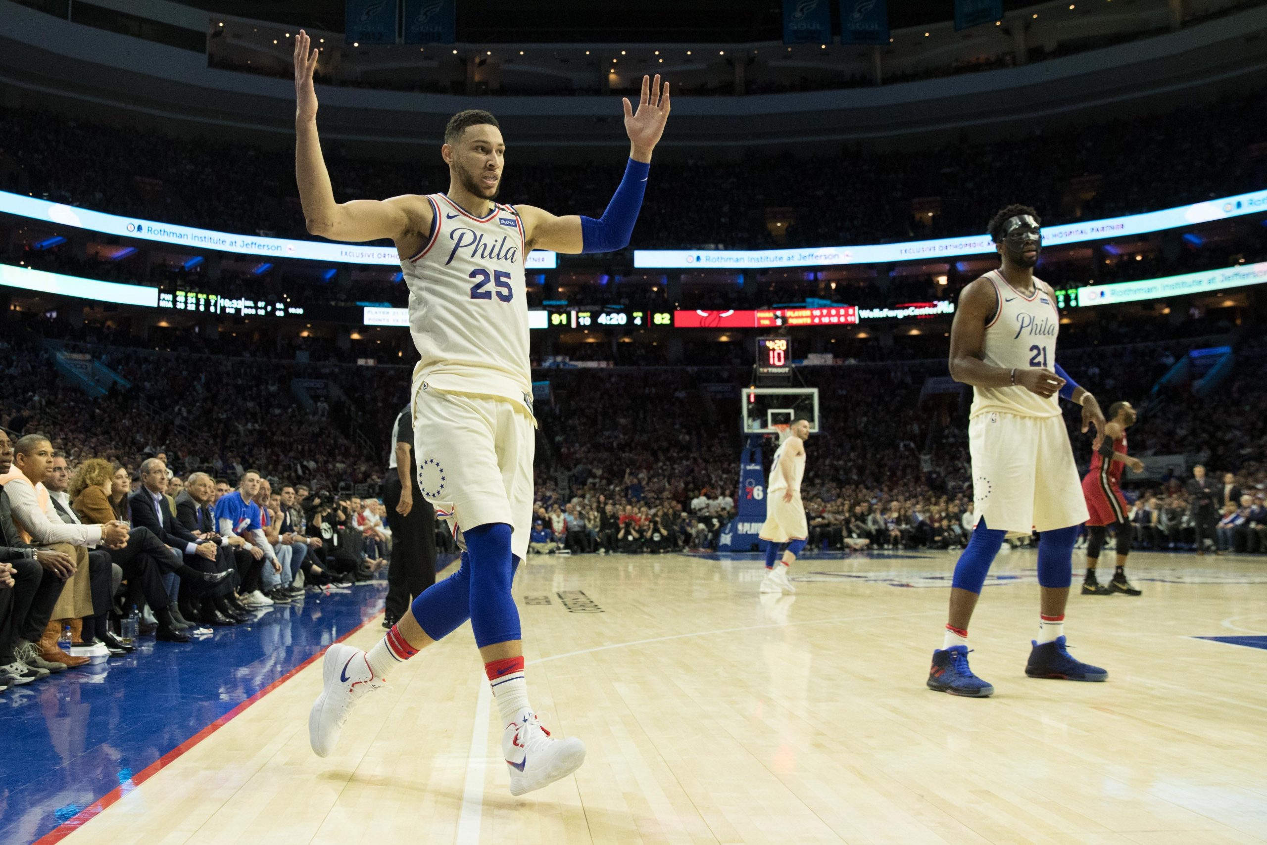 NBA: Playoffs-Miami Heat at Philadelphia 76ers