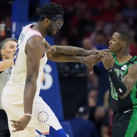 NBA: Playoffs-Boston Celtics at Philadelphia 76ers