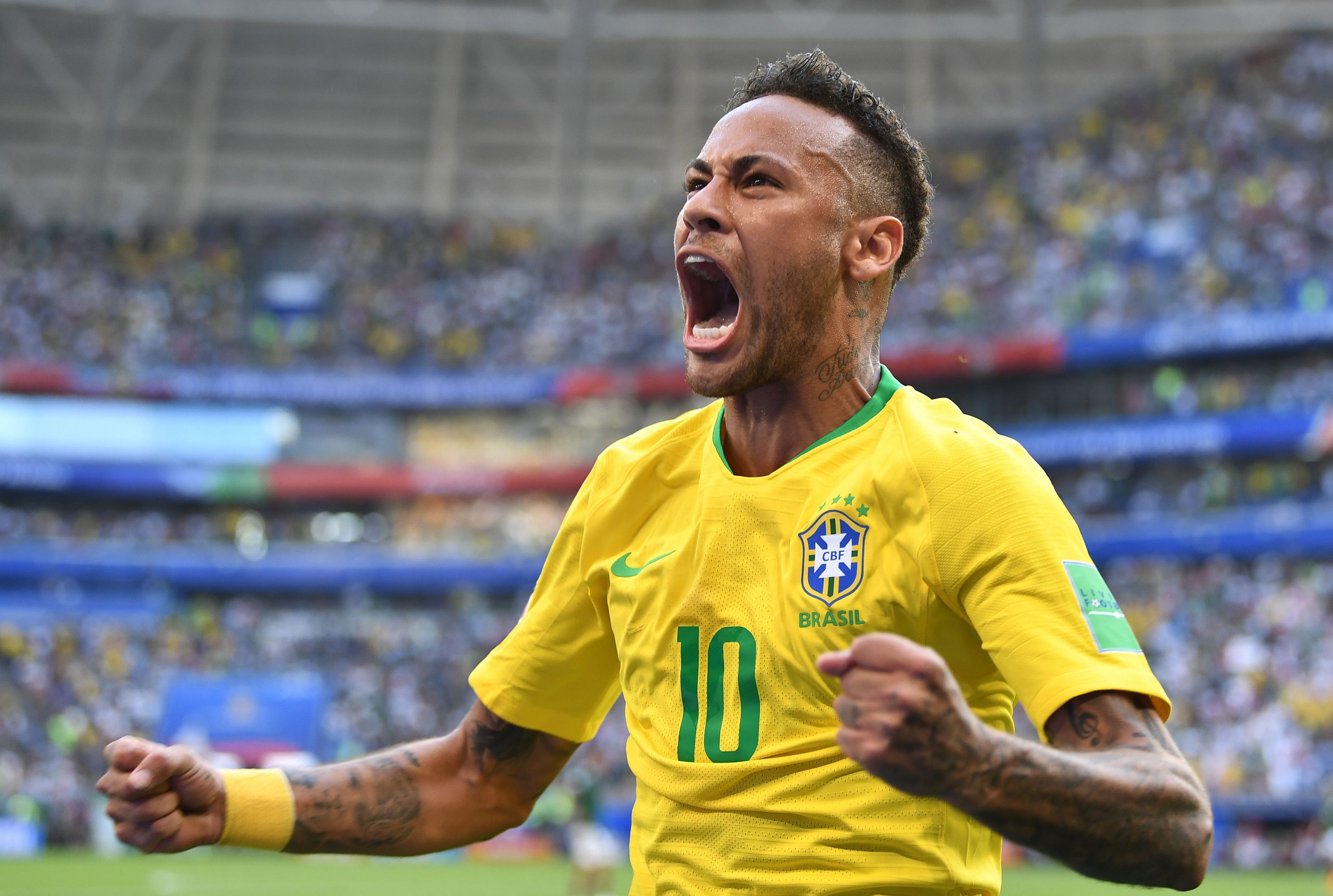 Soccer: World Cup-Brazil vs Mexico