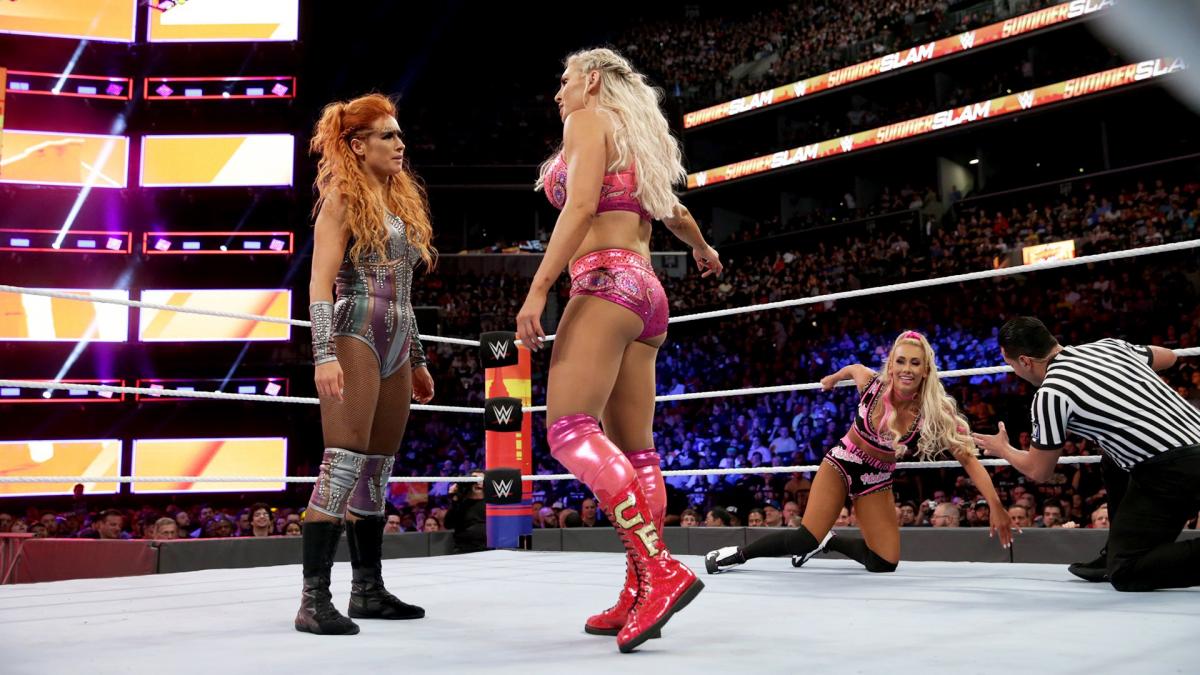 Lynch Flair Carmella SummerSlam