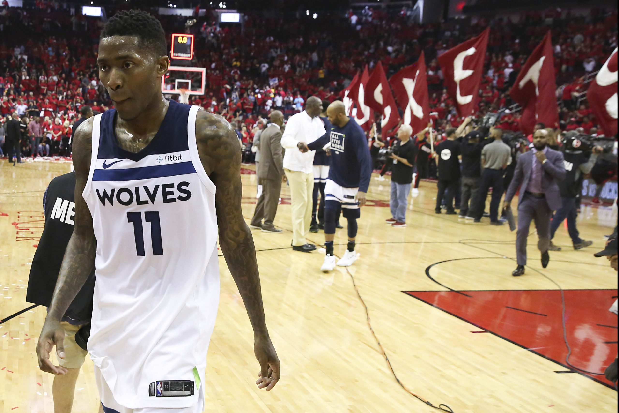 NBA: Playoffs-Minnesota Timberwolves at Houston Rockets