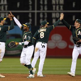 MLB: Toronto Blue Jays at Oakland Athletics