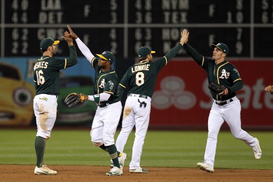 MLB: Toronto Blue Jays at Oakland Athletics