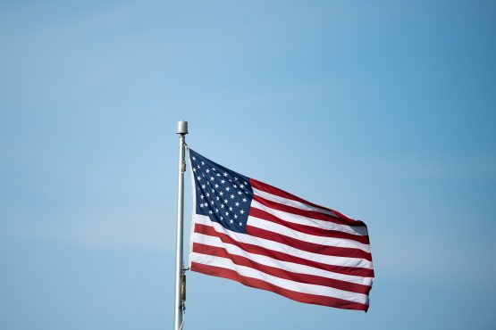 March 31, 2018; San Jose, CA, USA; Detail view of the American flag before the match between the San Jose Earthquakes and the New York City FC at Avaya Stadium. NYC FC defeated the Earthquakes 2-1. Mandatory Credit: Kyle Terada-USA TODAY Sports