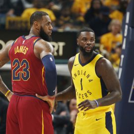 LeBron James, Lance Stephenson, Lakers