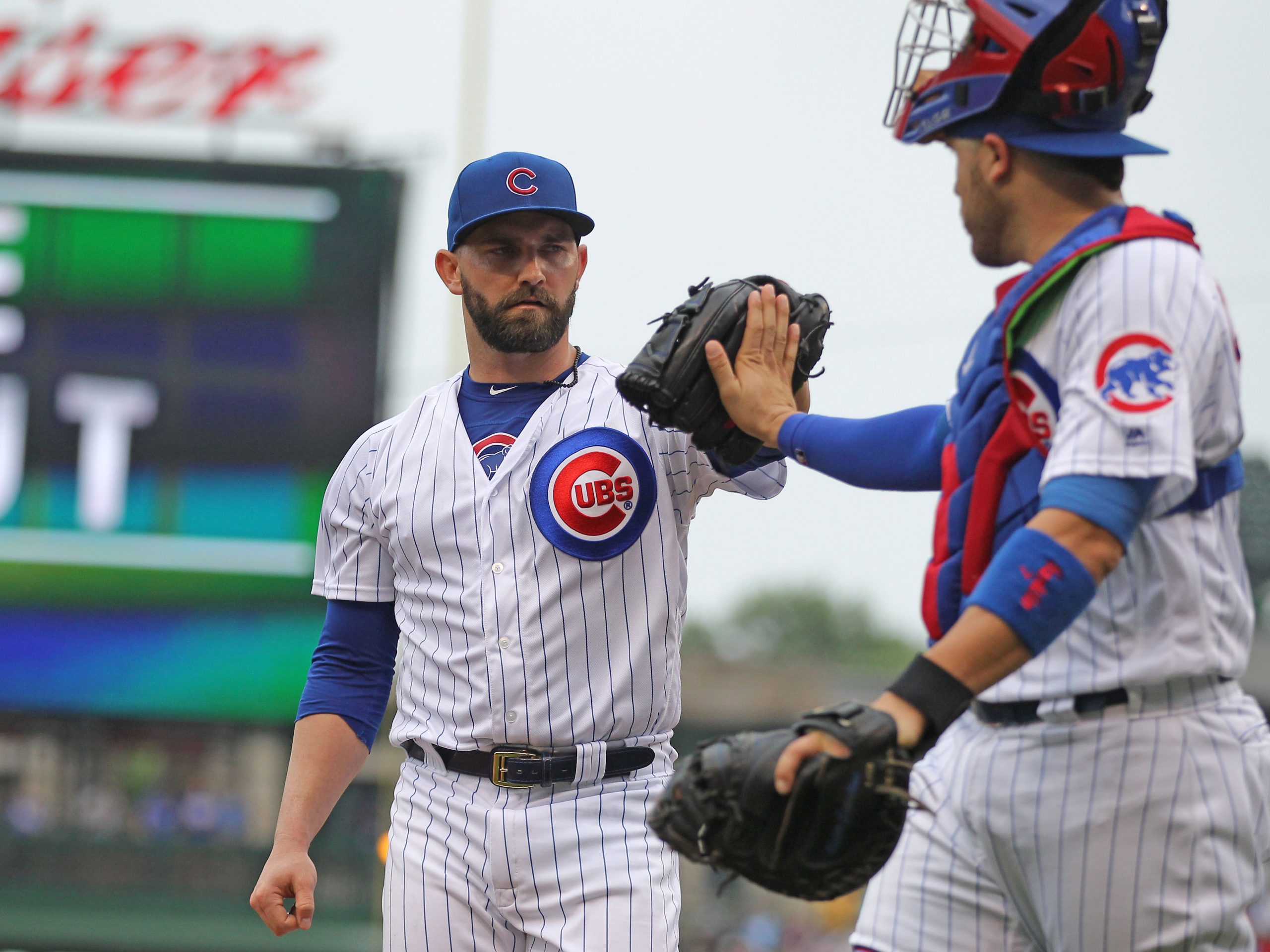 MLB: Game One-St. Louis Cardinals at Chicago Cubs