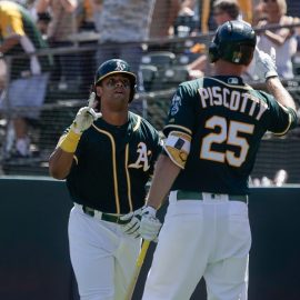MLB: Texas Rangers at Oakland Athletics