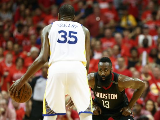 Kevin Durant and James Harden