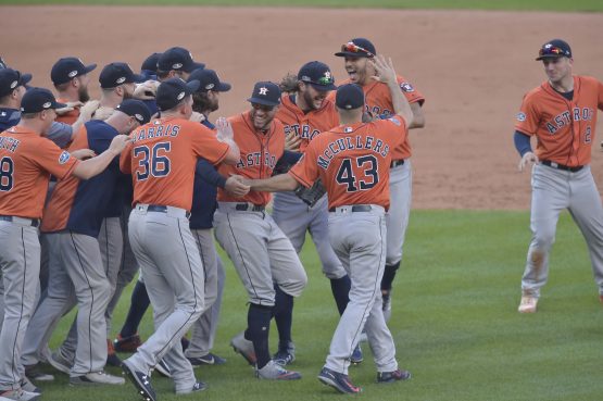 MLB: ALDS-Houston Astros at Cleveland Indians
