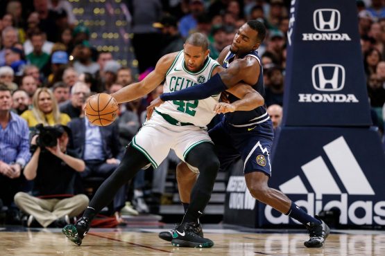 al horford posting up Paul Millsap