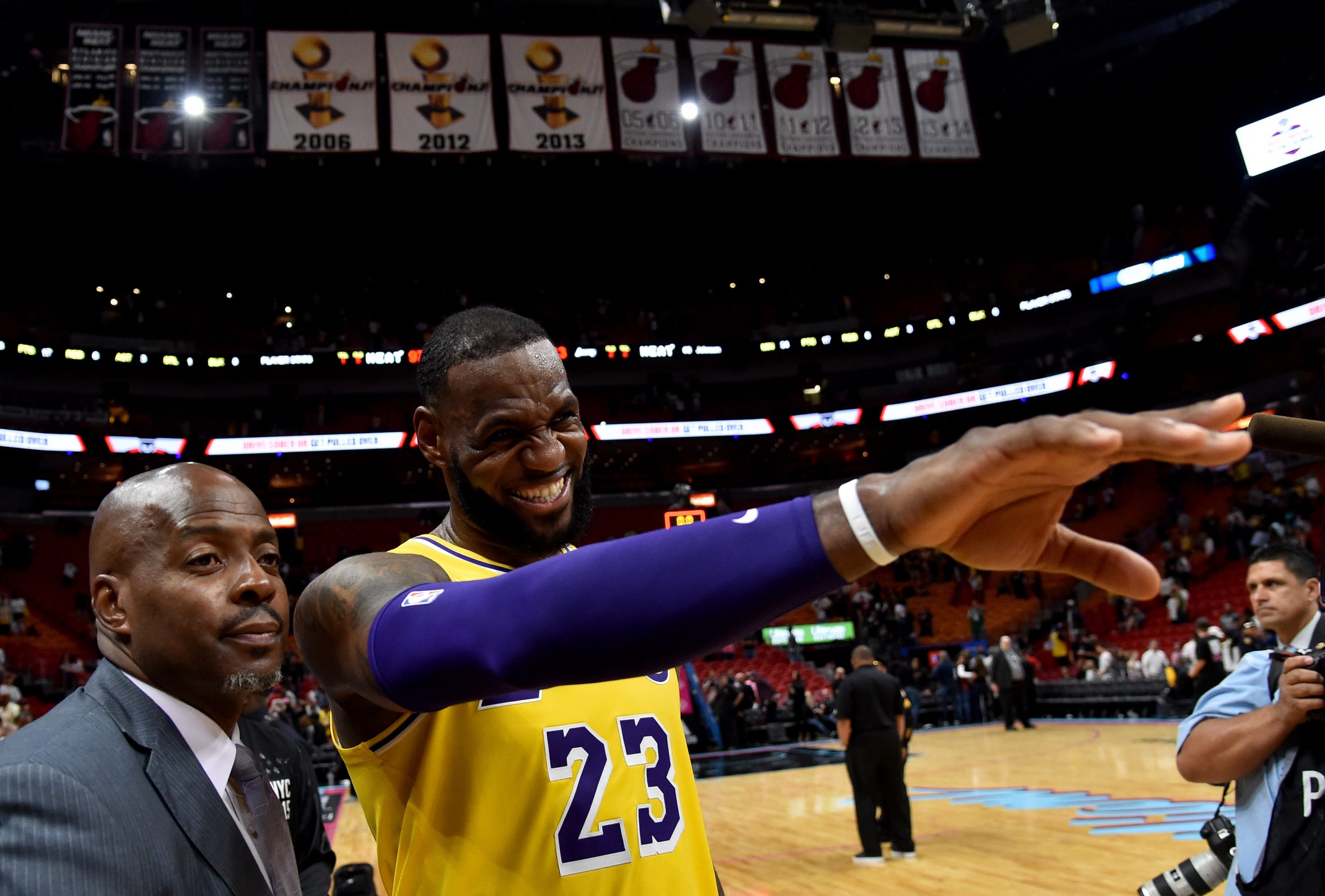 NBA: Los Angeles Lakers at Miami Heat