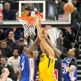 NBA: Philadelphia 76ers at Utah Jazz