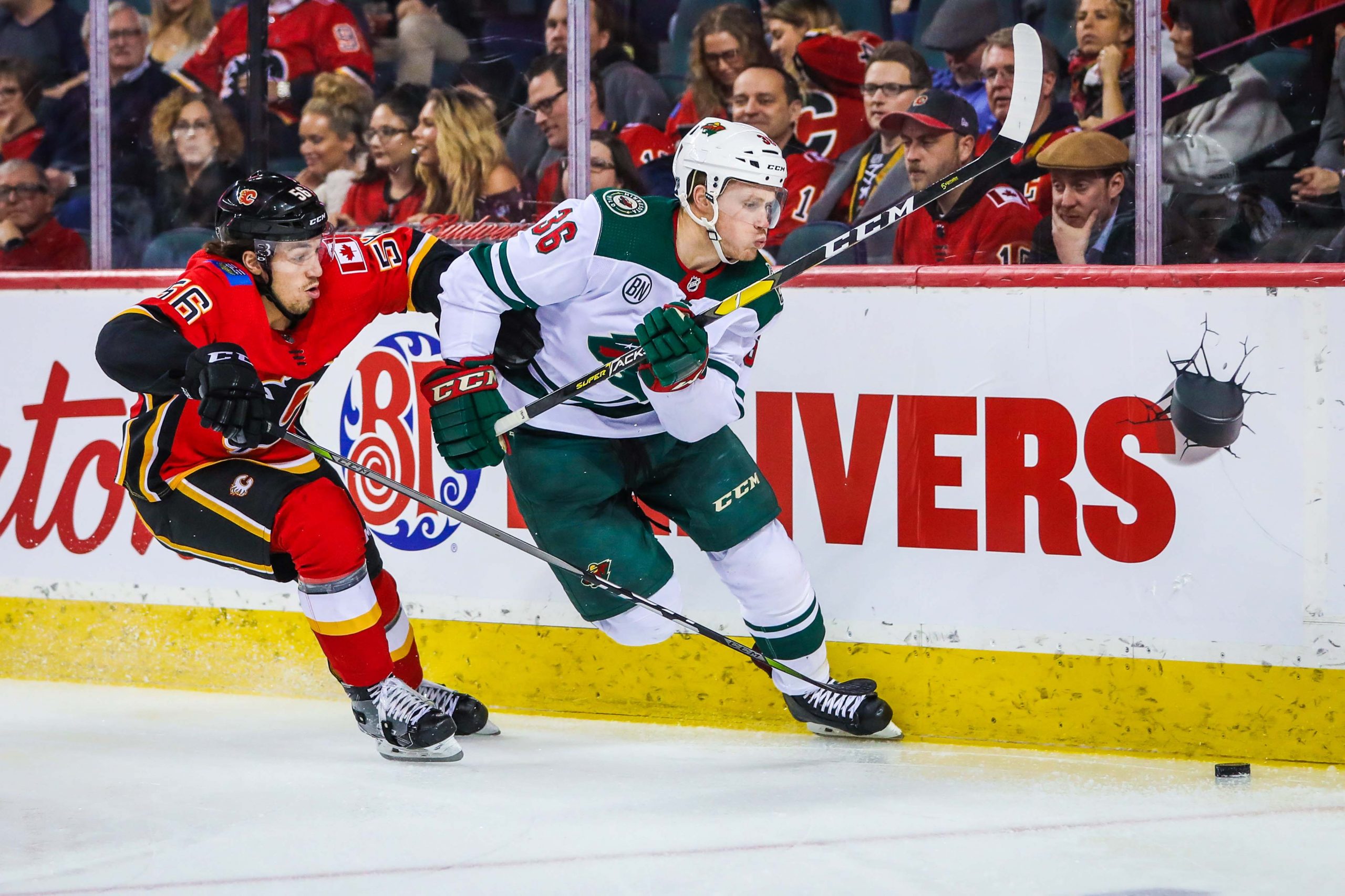 NHL: Minnesota Wild at Calgary Flames