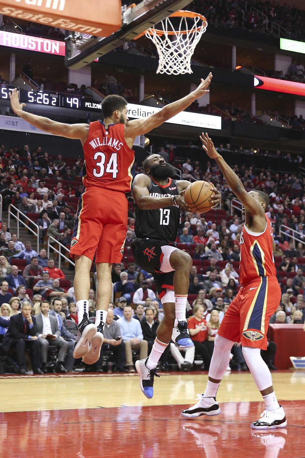 james harden kenrich williams darius miller