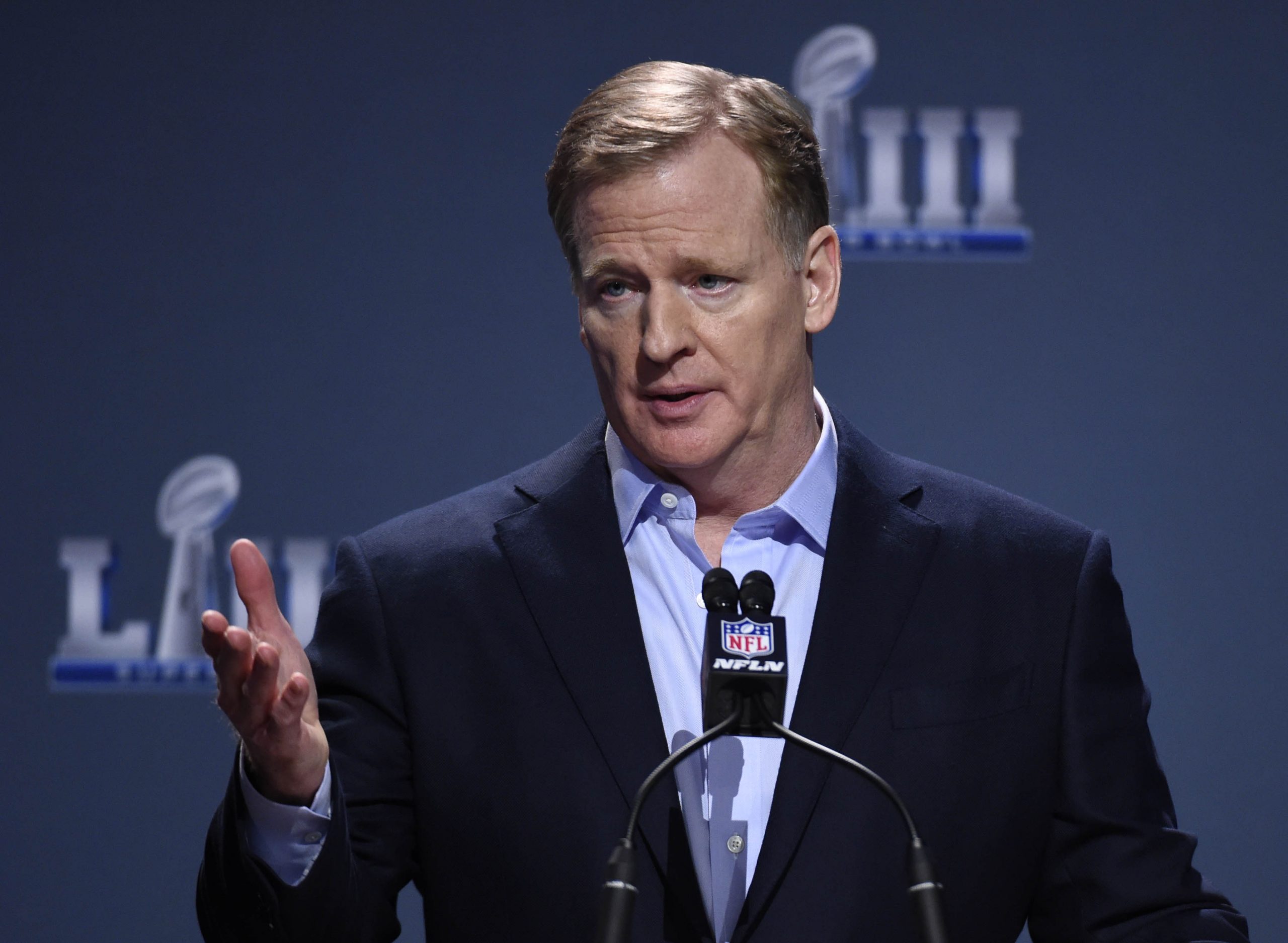 NFL: Super Bowl LIII-NFL Commissioner Roger Goodell Press Conference