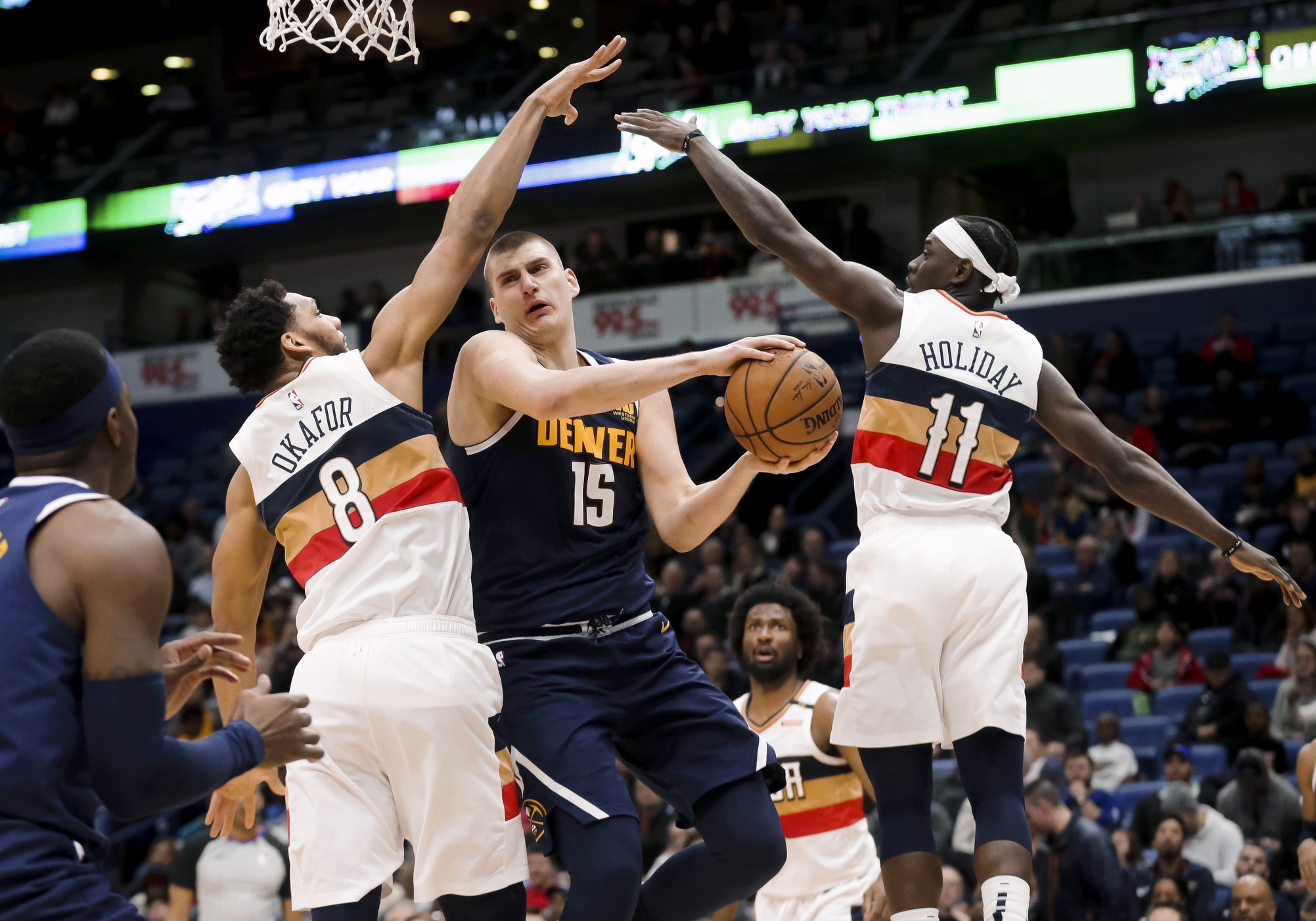nikola jokic jahlil okafor jrue holiday