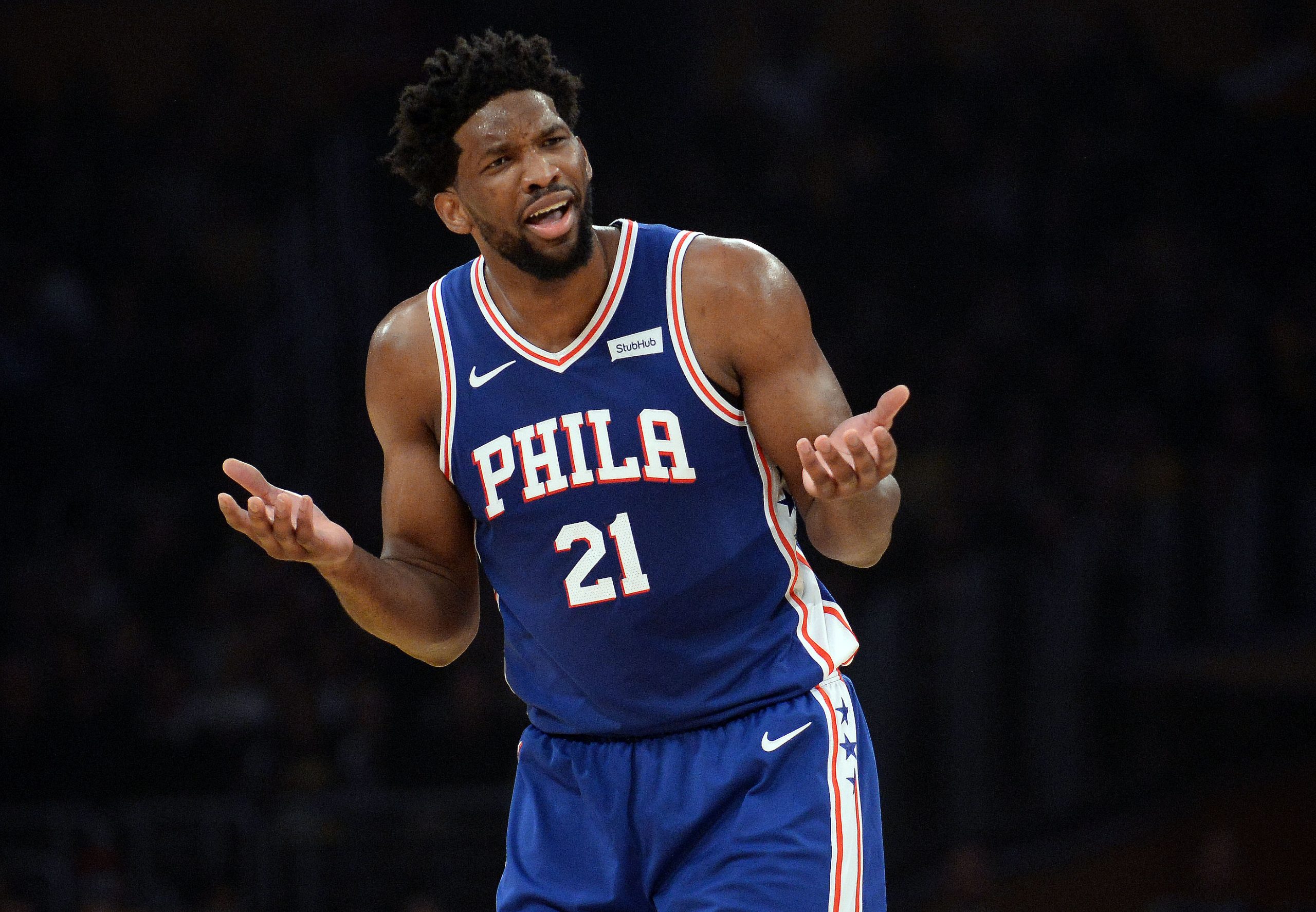 NBA: Philadelphia 76ers at Los Angeles Lakers