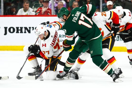 NHL: Calgary Flames at Minnesota Wild