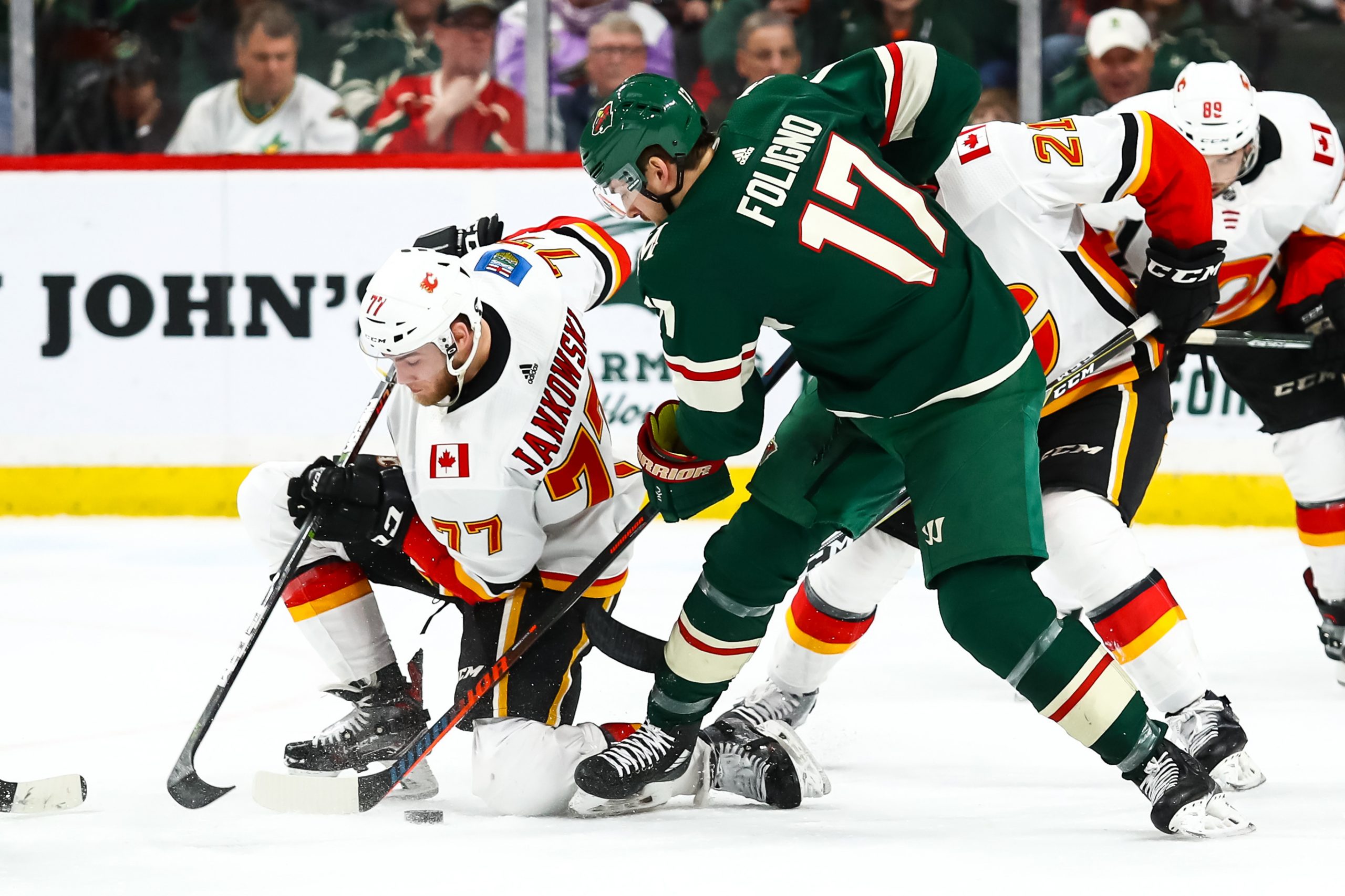NHL: Calgary Flames at Minnesota Wild