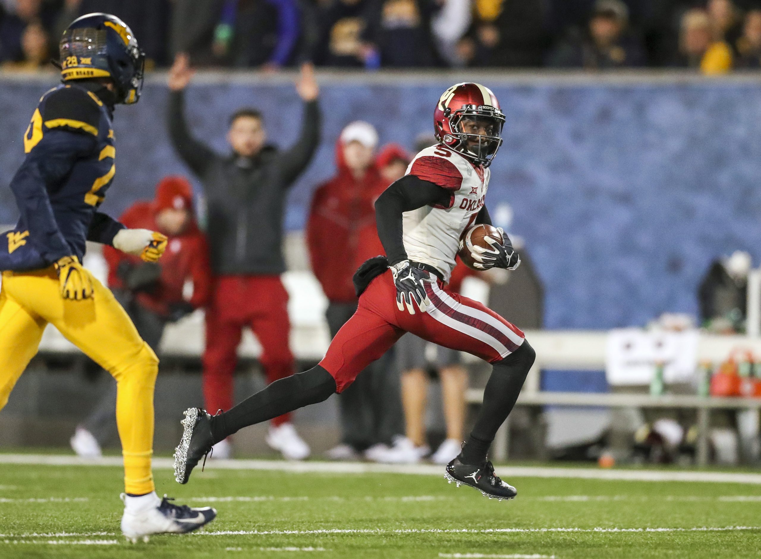 NCAA Football: Oklahoma at West Virginia