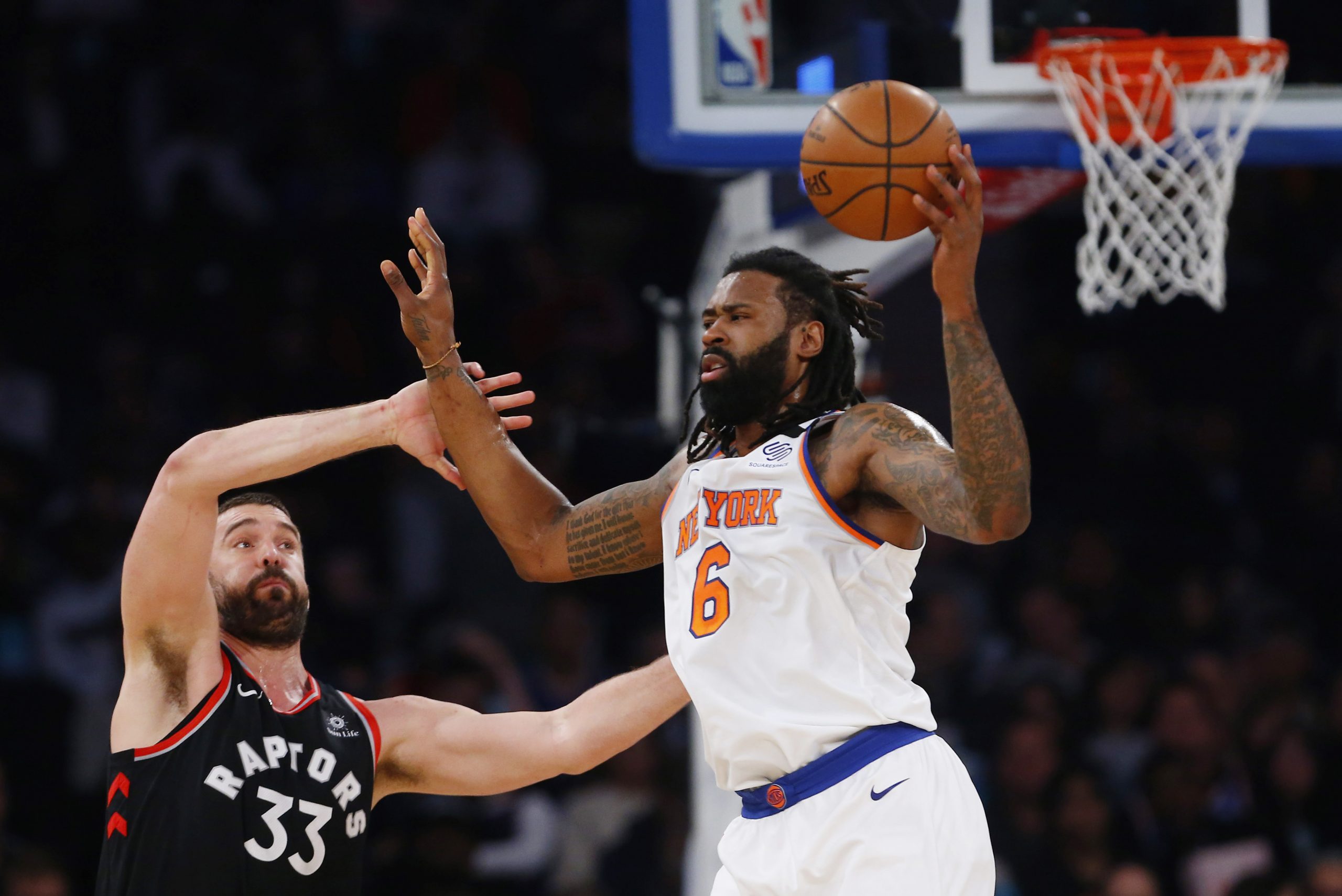 NBA: Toronto Raptors at New York Knicks