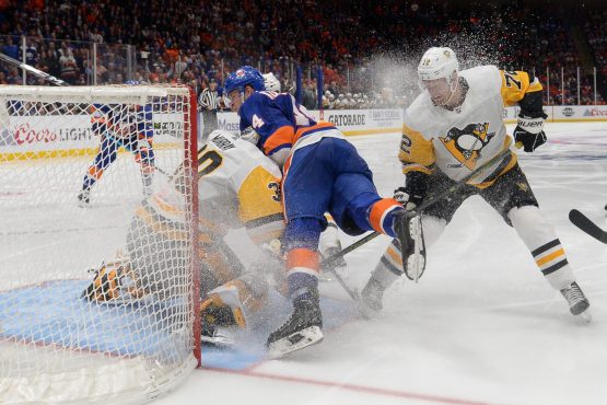 NHL: Stanley Cup Playoffs-Pittsburgh Penguins at New York Islanders