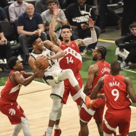 NBA: Playoffs-Toronto Raptors at Milwaukee Bucks