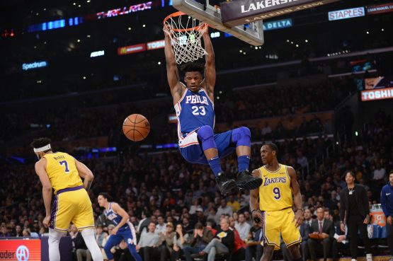 NBA: Philadelphia 76ers at Los Angeles Lakers