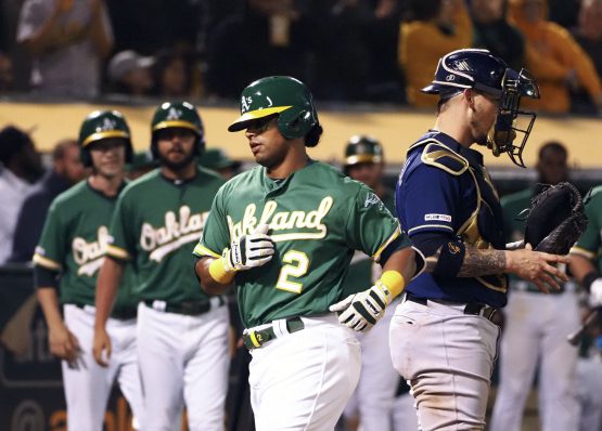 MLB: Milwaukee Brewers at Oakland Athletics