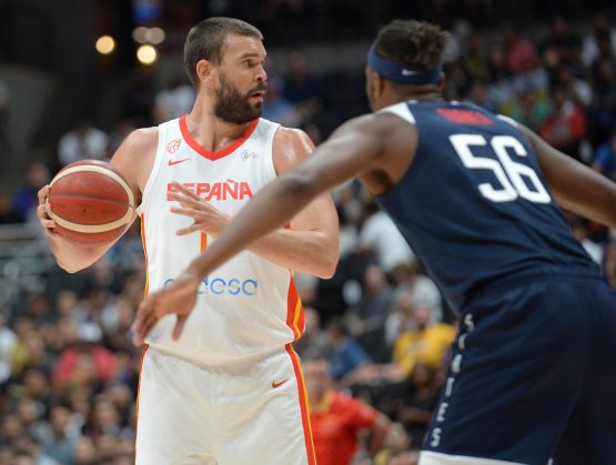 Basketball: USA Basketball Men's National Team Exhibition -Spain at USA