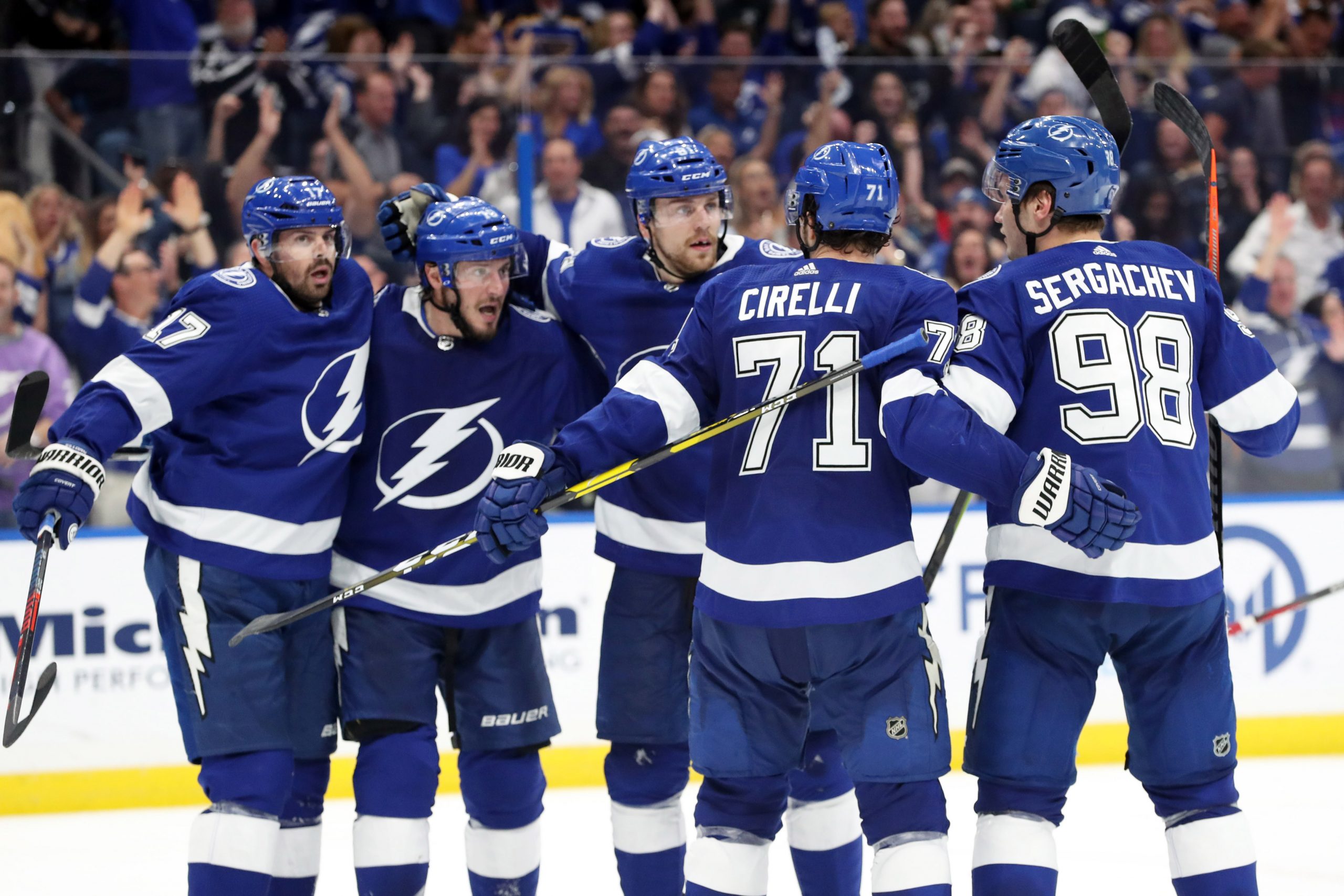NHL: Stanley Cup Playoffs-Columbus Blue Jackets at Tampa Bay Lightning