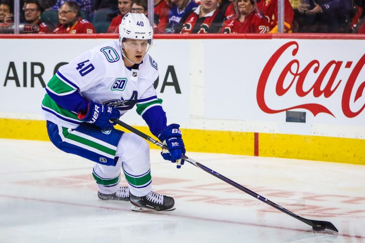 NHL: Vancouver Canucks at Calgary Flames