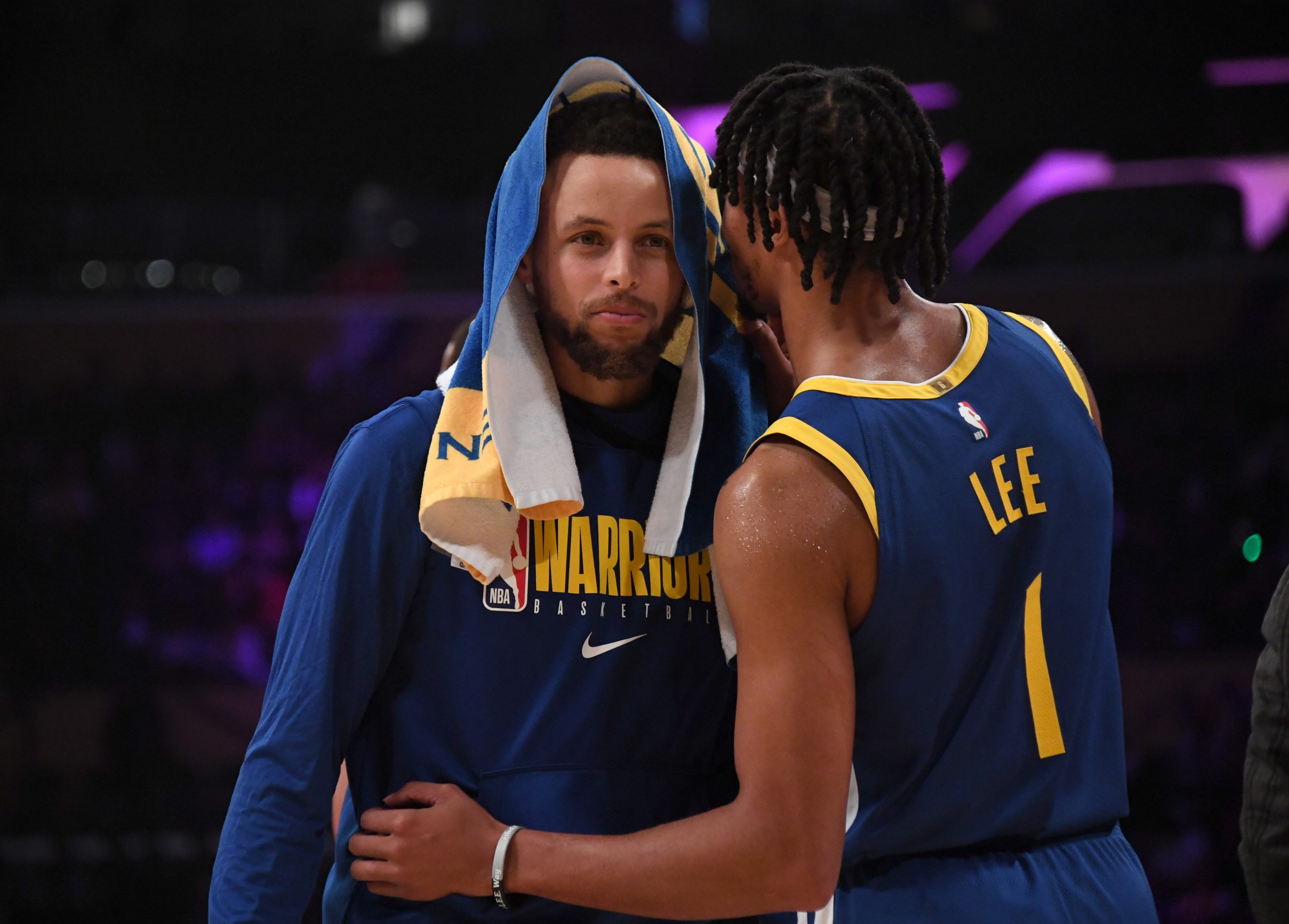 NBA: Preseason-Golden State Warriors at Los Angeles Lakers