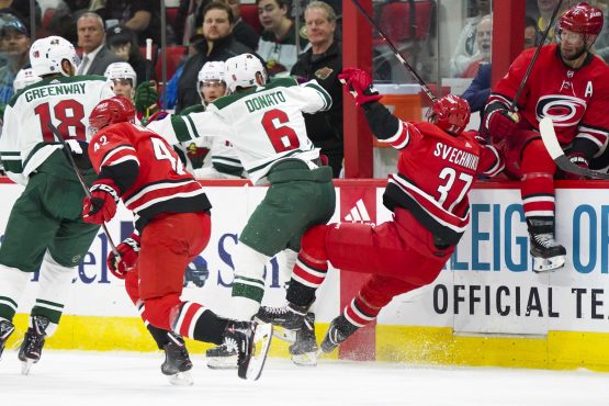 NHL: Minnesota Wild at Carolina Hurricanes