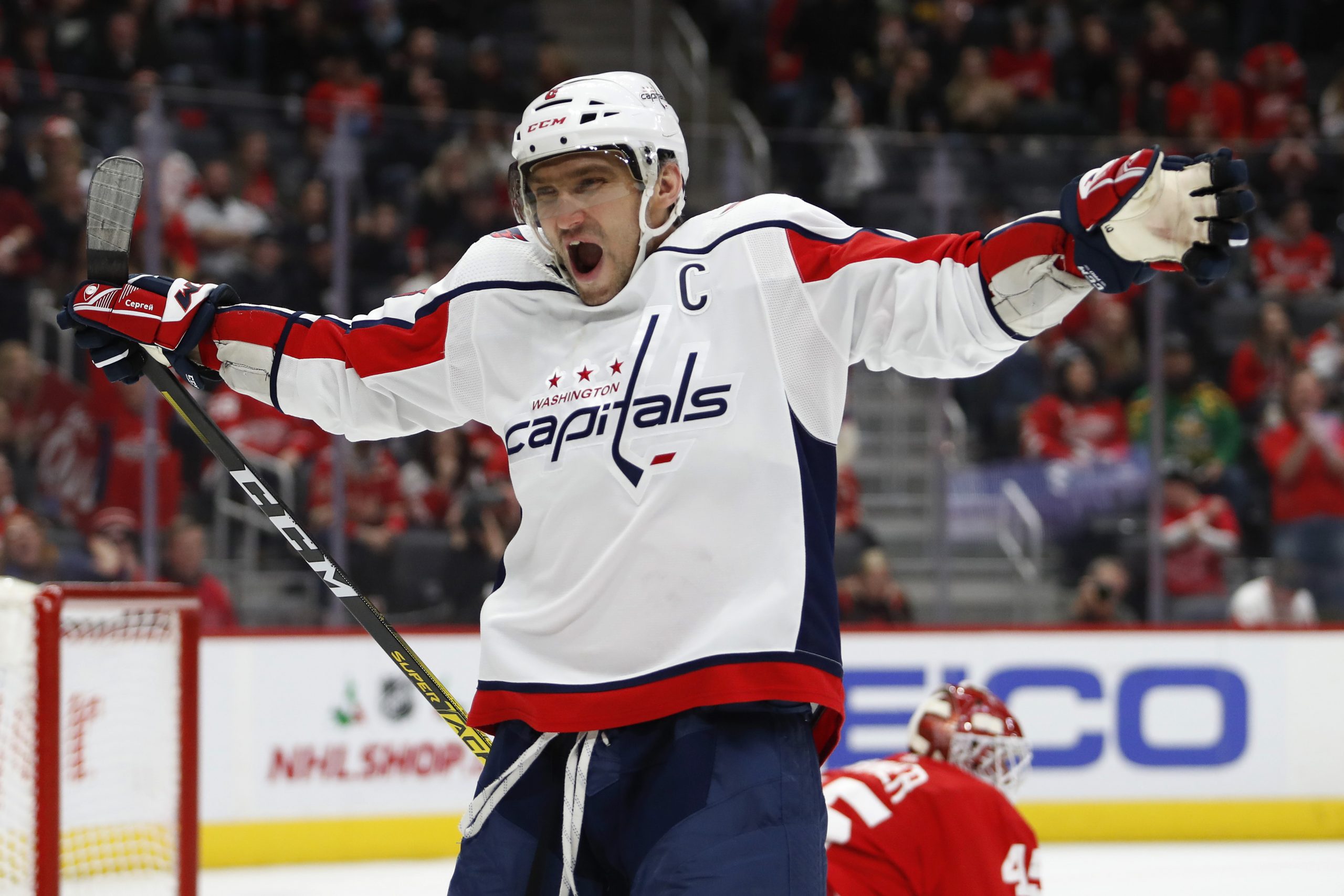 NHL: Washington Capitals at Detroit Red Wings