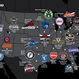 G-League team map