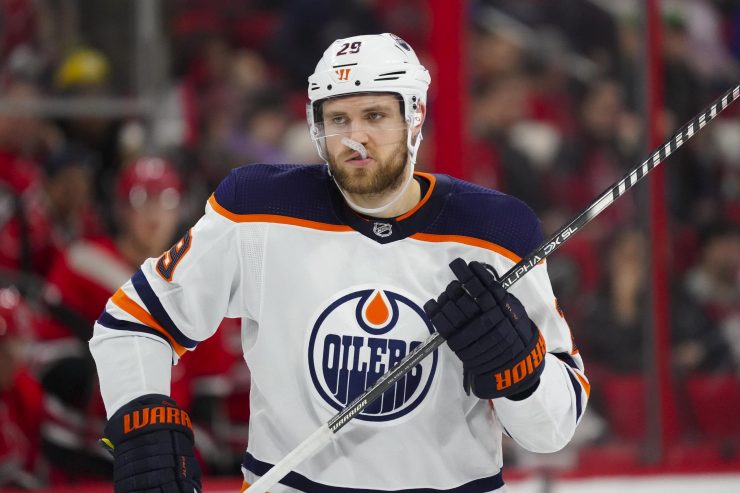 NHL: Edmonton Oilers at Carolina Hurricanes