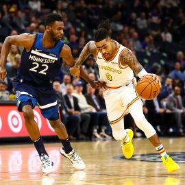 D'Angelo Russell and Andrew Wiggins