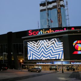 Mar 12, 2020; Toronto, Ontario, CAN; A general view of Scotiabank Arena after the cancellation of a game between the Nashville Predators and Toronto Maple Leafs. Mandatory Credit: John E. Sokolowski-USA TODAY Sports