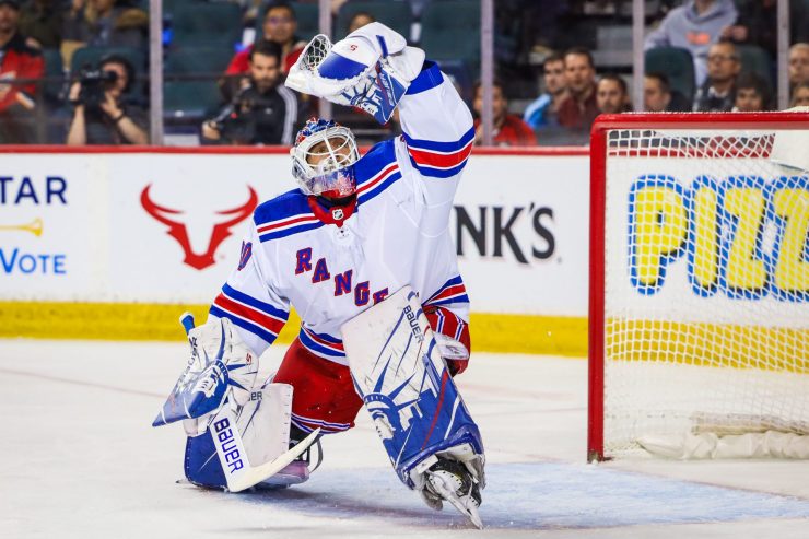 NHL: New York Rangers at Calgary Flames
